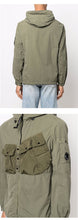 Load image into Gallery viewer, Cp Company Flatt Nylon Hooded Lens Overshirt Burnt Olive
