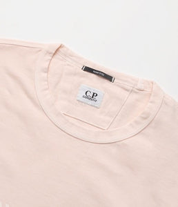 CP Company Resist Dyed Logo T-Shirt in Pink