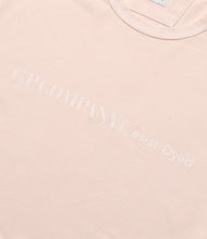 Load image into Gallery viewer, CP Company Resist Dyed Logo T-Shirt in Pink
