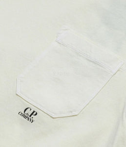 CP Company Old Dyed Pocket Tshirt In Yellow