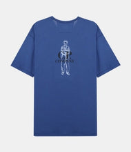 Load image into Gallery viewer, CP Company No Gravity Logo T-Shirt in Blue
