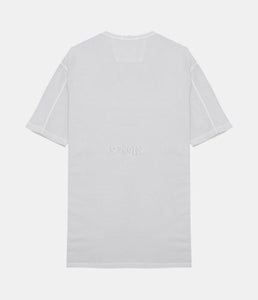 CP Company Resist Dyed Logo T-Shirt in Ice Grey