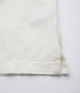 Cp Company Old Dyed Small Logo Polo Shirt 259A White