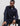 Cp Company Chunky Mixed Wool Quarter Zip With Certilogo In Navy