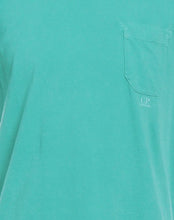 Load image into Gallery viewer, Cp Company Resist Dyed Pocket Logo T-Shirt 182A Tile Blue
