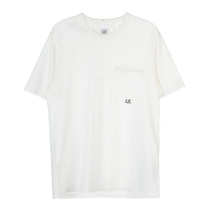 Cp Company Mercerised Cotton Small Logo Pocket T-Shirt White