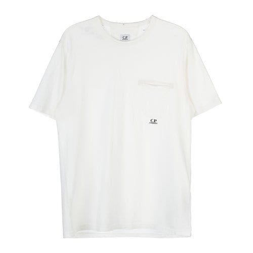 Cp Company Mercerised Cotton Small Logo Pocket T-Shirt White