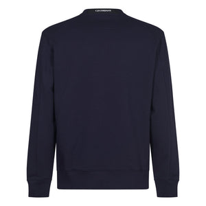 Cp Company Diagonal Raised Lens Sweatshirt in Navy