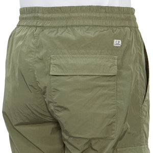 Cp Company Chrome-R Cargo Shorts In Bronze Green