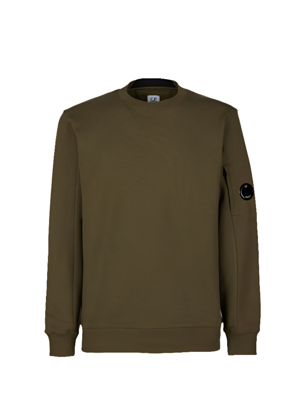 Cp Company Diagonal Raised Cotton Lens Sweatshirt Ivy Green