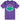 Moncler Double Logo T-Shirt In Purple
