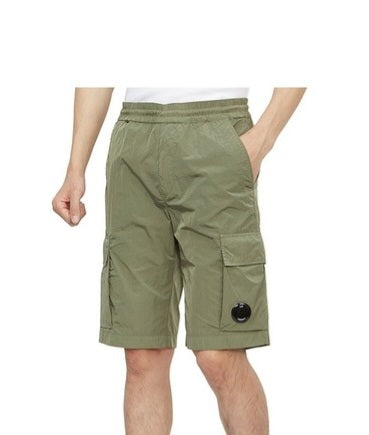 Cp Company Chrome-R Cargo Shorts In Bronze Green