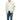 Cp Company Lambswool Lens Full Zip With Certilogo In Off White Melange