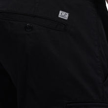 Load image into Gallery viewer, Cp Company Satin Stretch Lens Cargo Shorts Black
