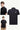 Moncler Detailed Collar Polo Shirt In Black