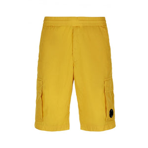 CP Company Chrome-R Cargo Shorts In Golden Nugget