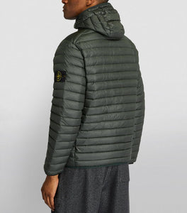 Stone Island Loom Woven Chambers R-Nylon Down Tc Packable Jacket In Green