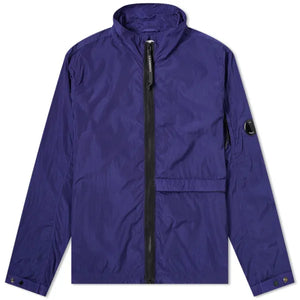 CP Company Chrome Full Zip Lens Overshirt in Blueprint TET Clothing