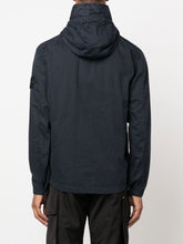 Load image into Gallery viewer, Stone Island 1 Pocket Old Effect Hooded Overshirt in Navy
