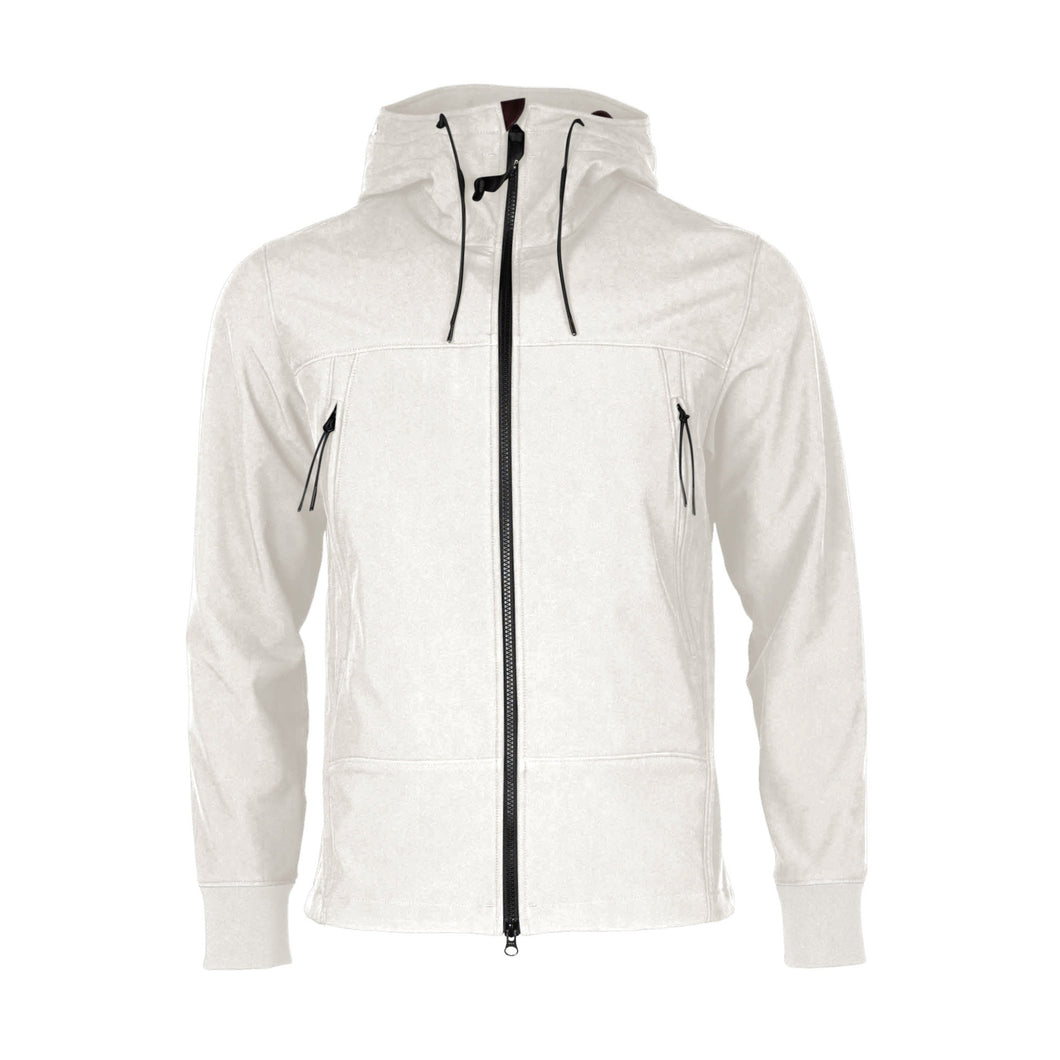 CP Company Soft Shell Goggle Jacket In White
