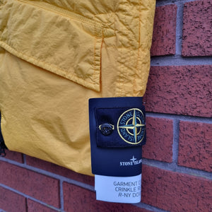 Stone Island Garment Dyed Crinkle Reps R-NY Down Gilet In Yellow