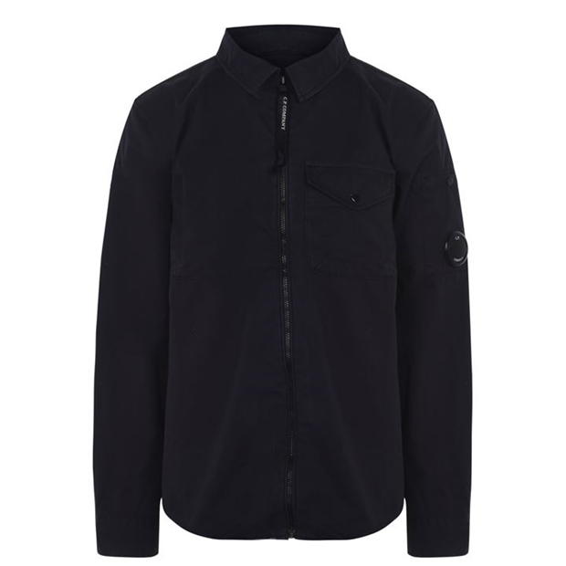 CP Company Junior Lens Overshirt In Navy