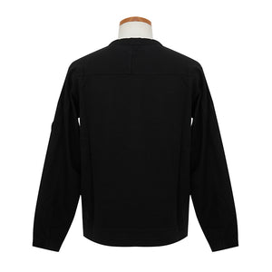 CP Company Heavy Jersey Mixed Lens Sweatshirt in Black