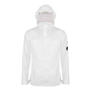 CP Company Garbadine Hooded Overshirt In White