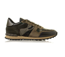 Load image into Gallery viewer, Valentino Camo Garavani Rockrunner Trainers In Army Green
