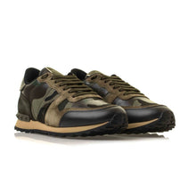 Load image into Gallery viewer, Valentino Camo Garavani Rockrunner Trainers In Army Green
