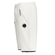 Load image into Gallery viewer, CP Company Lens Fleece Shorts In White ( oversized )
