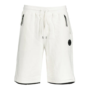CP Company Lens Fleece Shorts In White ( oversized )