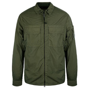 CP Company Chrome Lens Overshirt in Khaki