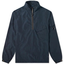 Load image into Gallery viewer, CP Company Chrome Quarter Zip Lens Overshirt in Navy
