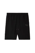 Load image into Gallery viewer, CP Company Lens Fleece Shorts In Black ( oversized )
