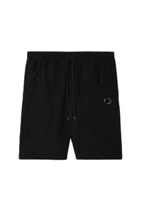 CP Company Lens Fleece Shorts In Black ( oversized )