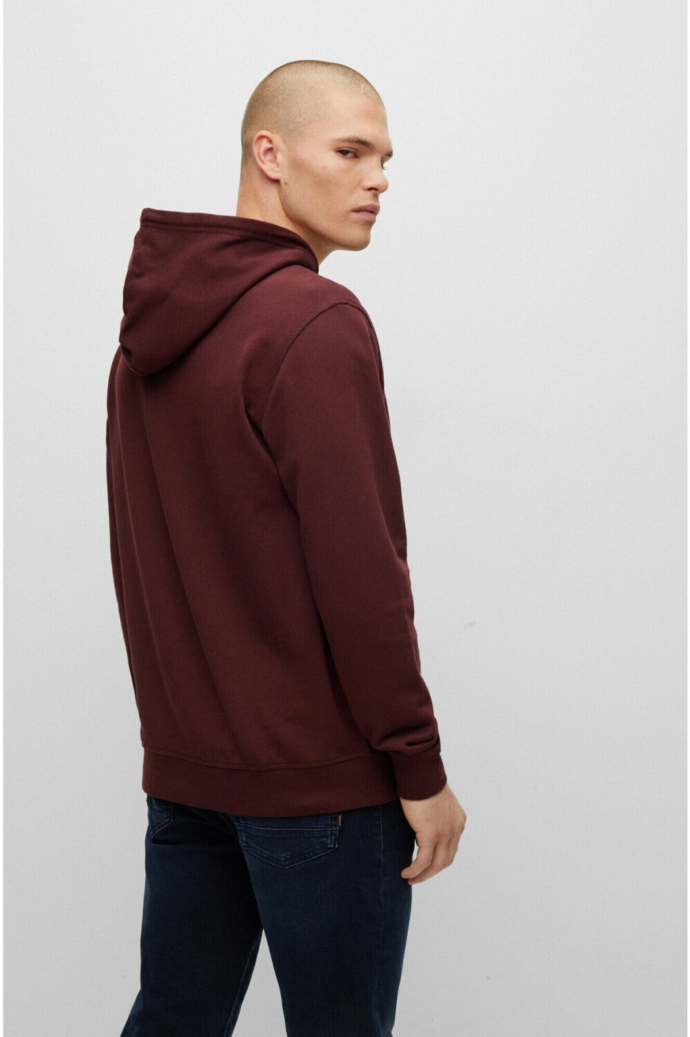 Hugo Boss Wetalk Regular Fit Hoodie In Dark Red – TET Clothing