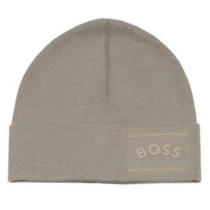 Hugo Boss Aride Beanie In Brown