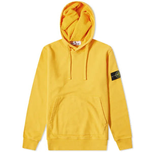 Stone Island Brushed Cotton Hoodie in Yellow