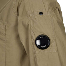 Load image into Gallery viewer, CP Company Popeline 1/2 Zip Lens Shirt in Seneca Rock
