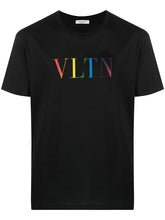 Load image into Gallery viewer, Valentino Print T-shirt In Black
