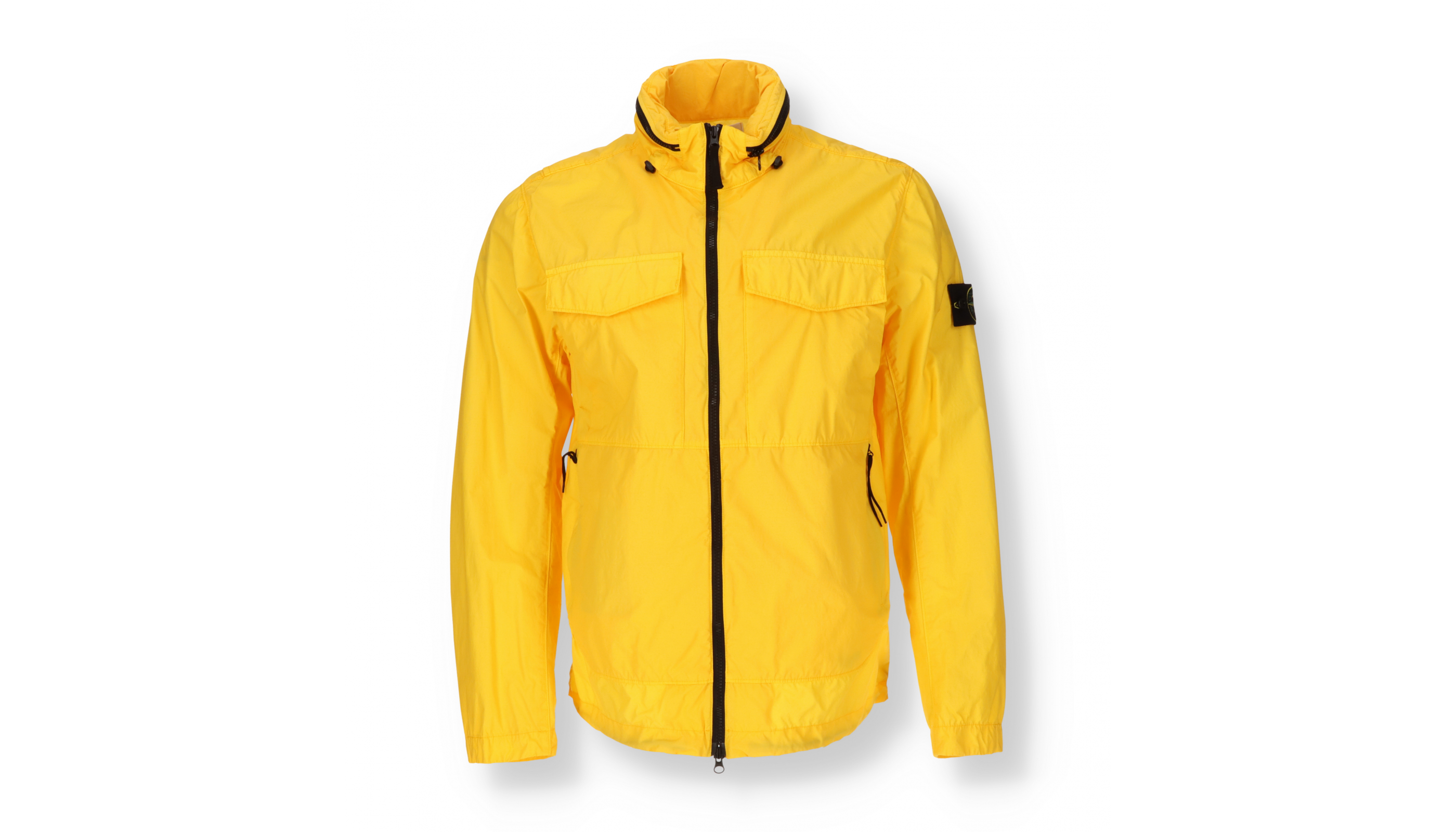 Mens yellow shop stone island jacket