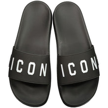 Load image into Gallery viewer, Dsquared2 Icon Slides in Black
