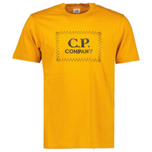 Load image into Gallery viewer, CP Company Printed Stamp T-Shirt in Orange
