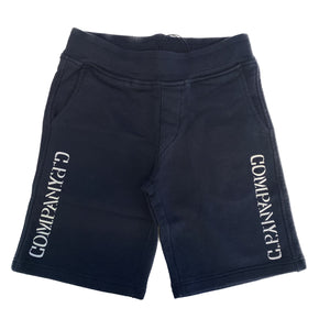 CP Company Junior Mirrored Logo Shorts in Navy