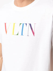 Valentino Print T-shirt In White