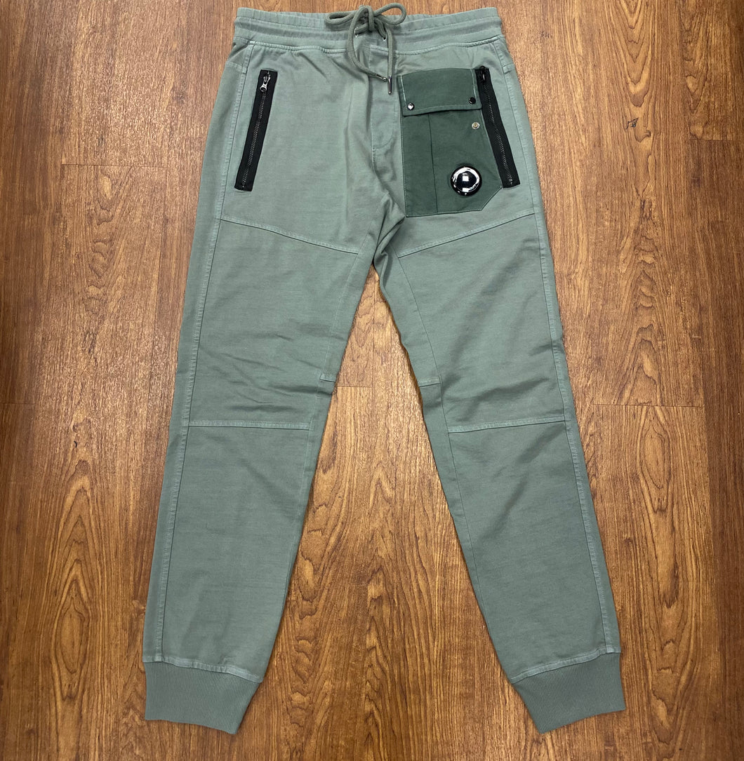CP Company Mixed Lens Cargo Pants In Green
