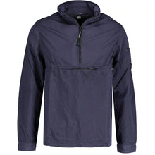 Load image into Gallery viewer, CP Company Chrome Half Zip Lens Overshirt in Navy
