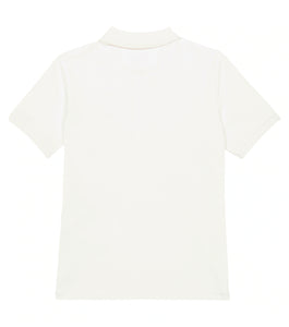 CP Company Junior Stretch Piquet Polo Shirt in White