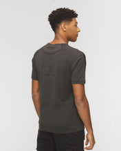 Load image into Gallery viewer, CP Company Re-Colour Mako Cotton Small Logo / Back Logo T-Shirt in Black

